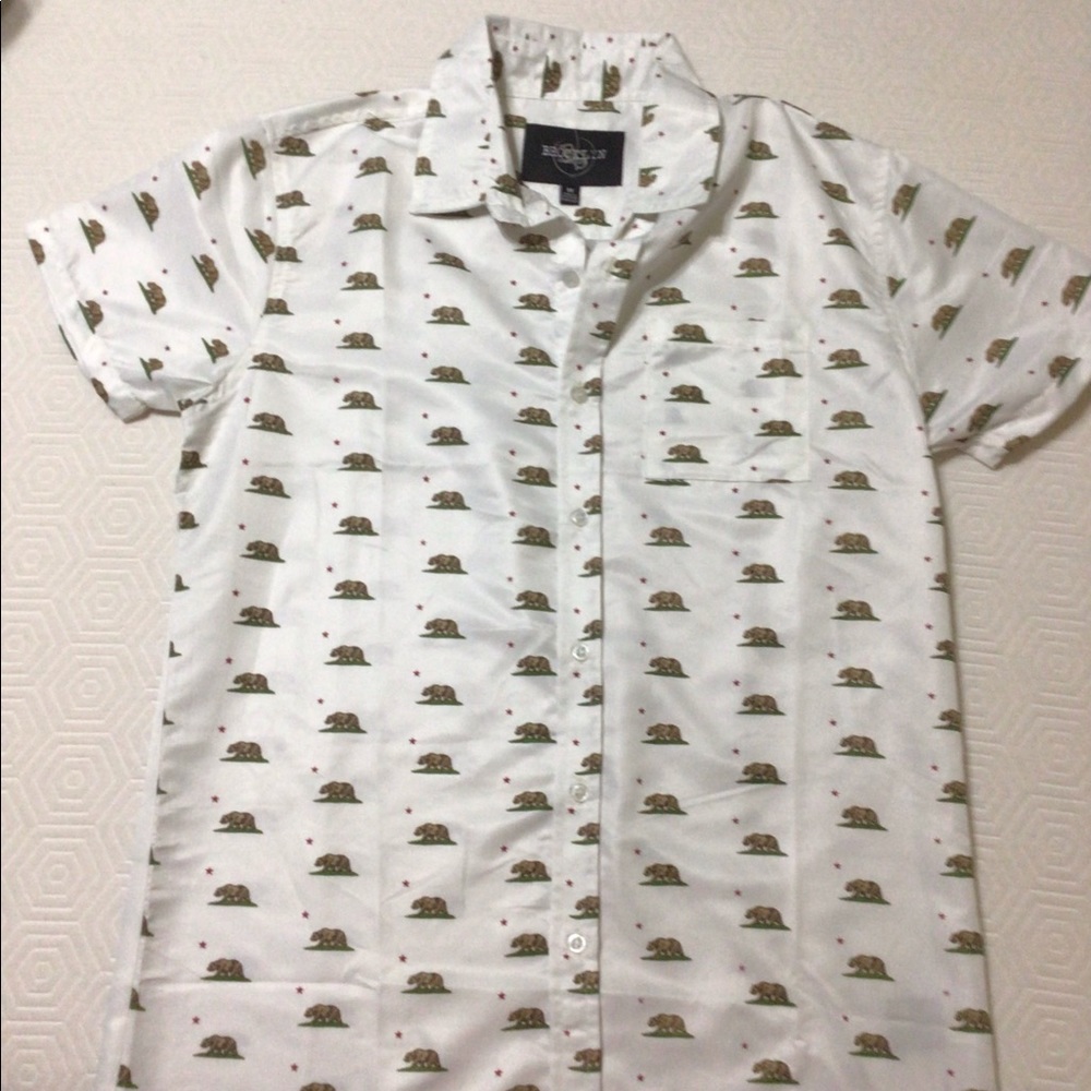California Republic Flag collared shirt